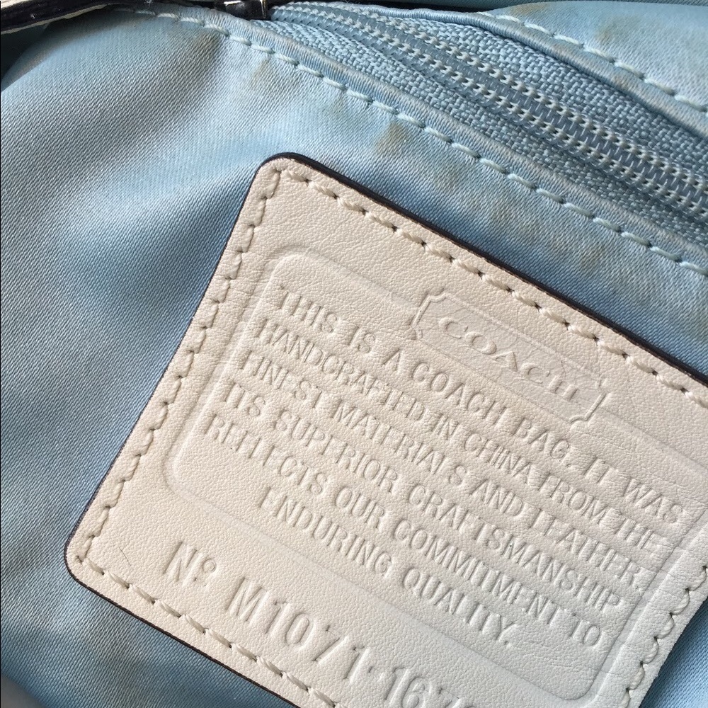 Coach Ltd Edition Kristin Embossed Python Metallic - image 2